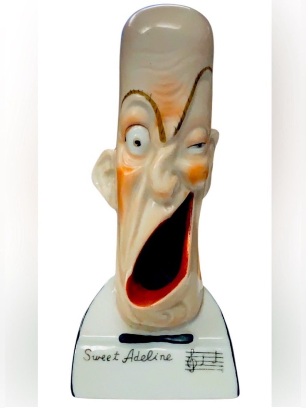 Rare, Antique(1910) Schafer & Vater Porcelain‎ Singing Barber, Occupied Japan